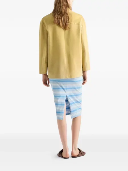 Kurtka Prada zamszowa żółta