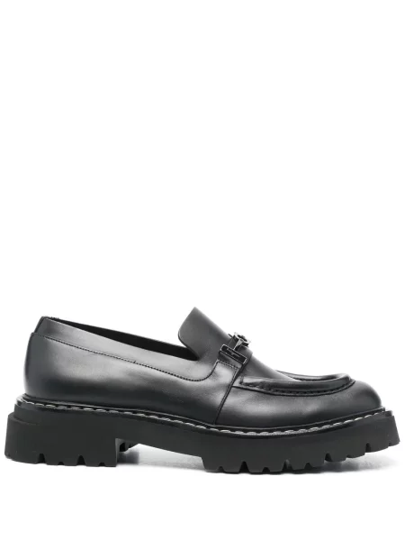 Pantofi loafer Ferragamo din piele chunky negru