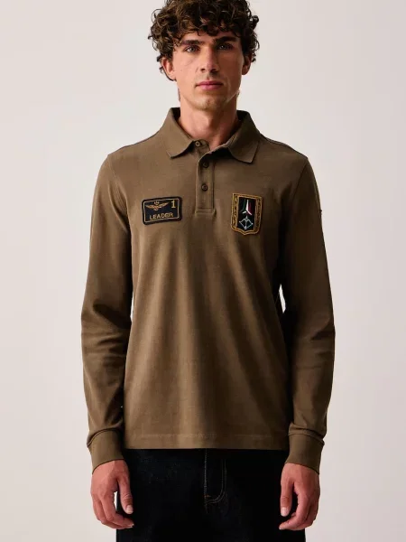 Aeronautica Militare longsleeve brązowa