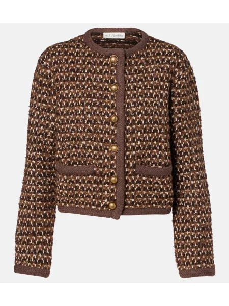 Geacă Altuzarra din tweed maro