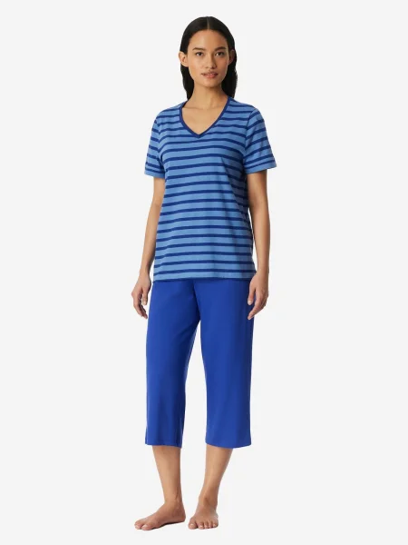 SCHIESSER Pizsama Casual Essentials királykék sötétkék