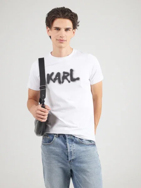 Karl Lagerfeld Tricou negru alb