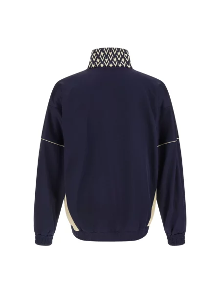 Bluza sportowa Valentino Garavani z nadrukiem niebieska