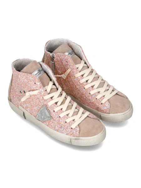 Buty do tenisa Philippe Model zamszowe do tenisa różowe