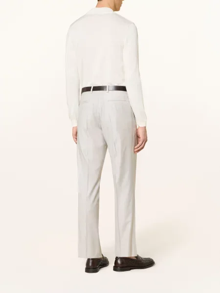 Baldessarini Kalhoty Regular Fit silver cloud karo stříbrné