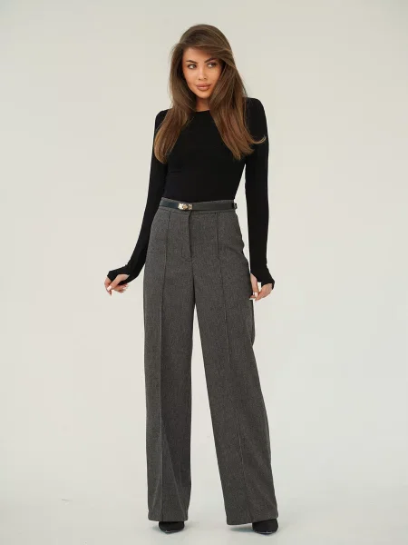 Вовняні Штани повсякденні ISSA Plus сірий