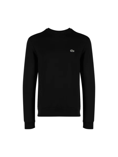 Bluza nierozpinana Lacoste z dekoltem w kształcie litery U czarna