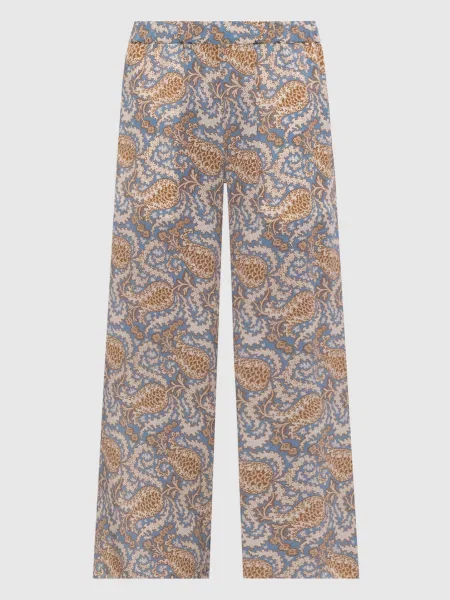 Кюлоти NIRVANA із шовку Max Mara Weekend блакитні