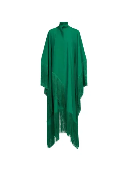 Rochie maxi Taller Marmo cu franjuri verde