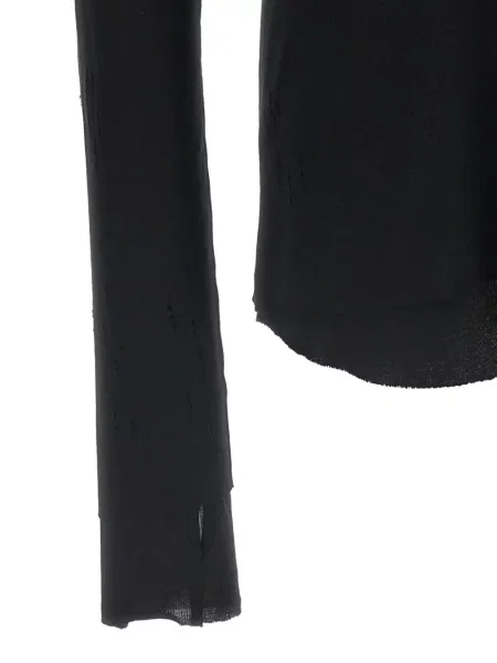 Tricou Thom Krom zdrențuiți negru