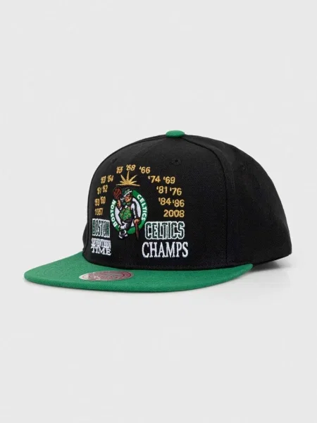 Шапка с козирка Mitchell&Ness с апликация черно
