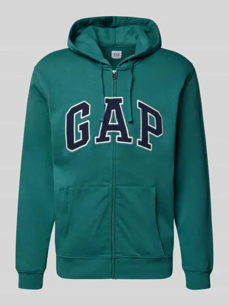 Bluza rozpinana z logo i kieszenią kangurka Gap