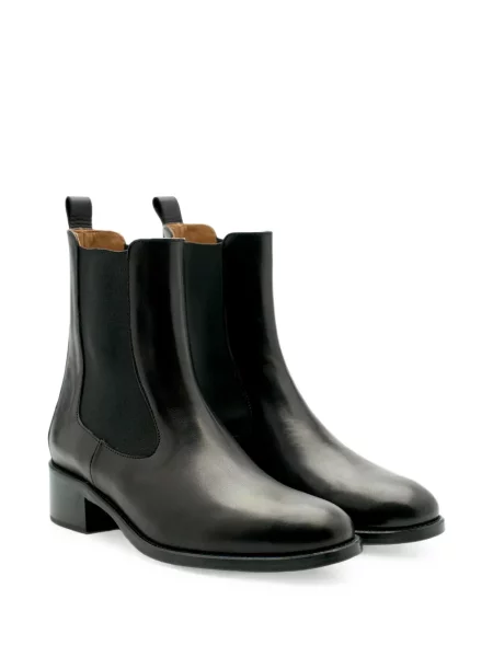 Botine chelsea Lottusse din piele negru