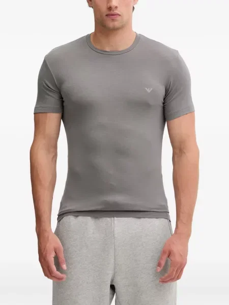 Tricou Emporio Armani cu imagine negru