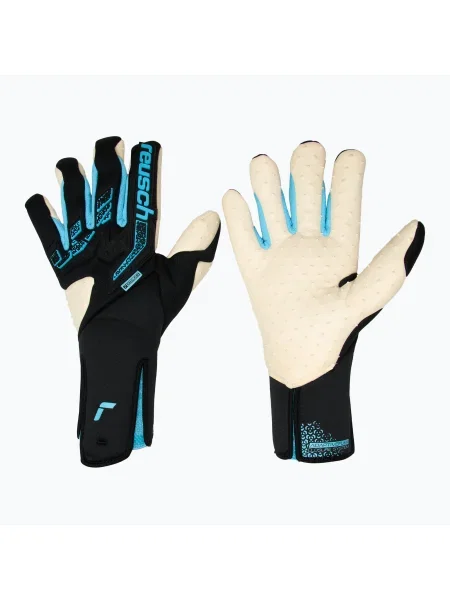 Reusch Attrakt Freegel SpeedBump Вратарски ръкавици без презрамки черни/бакалавърски бутон черно
