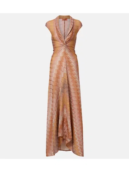 Rochie maxi Missoni de costum auriu