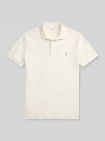 Koszulka polo o kroju regular fit z mieszanki bawełny Polo Ralph Lauren biała