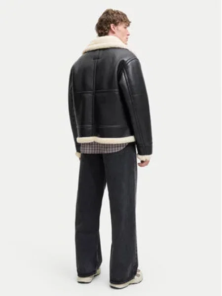 Bunda z imitace kůže Jack&Jones černá
