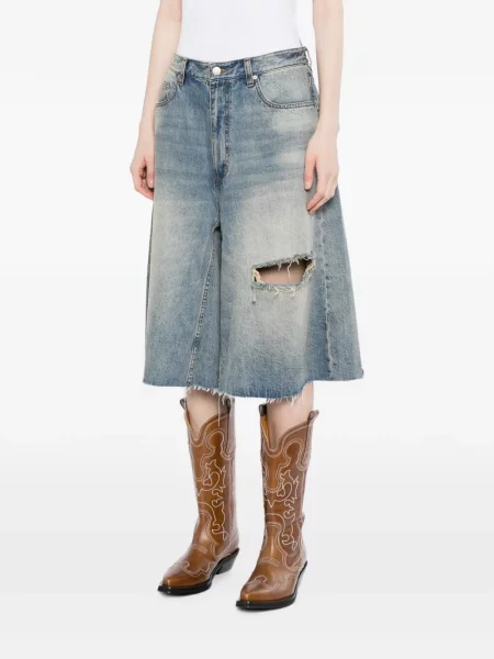 Pantaloni scurți din denim Less albastru