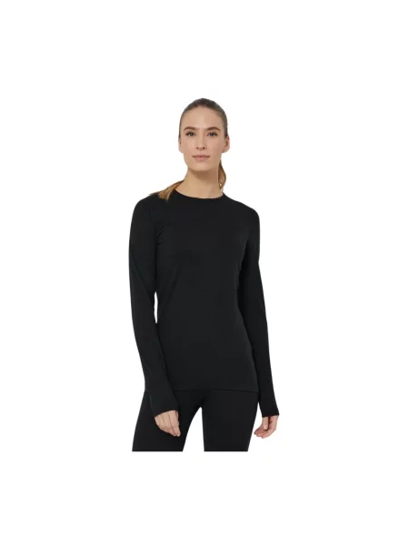 Longsleeve termoaktywny icebreaker Oasis Crewe black czarna
