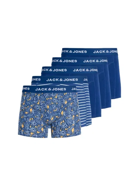 JACK & JONES Boxeri JACKEVIN albastru regal / portocaliu deschis alb