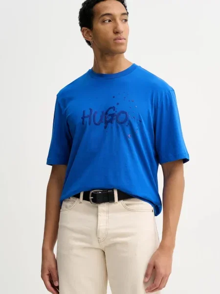 Tričko Hugo Blue Nierofix modré