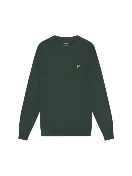Sweter Lyle & Scott z wełny merino zielony