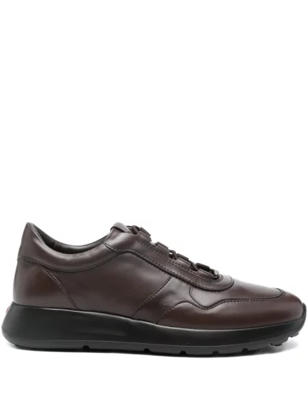 Sneakerși Tod's cu șireturi din piele maro