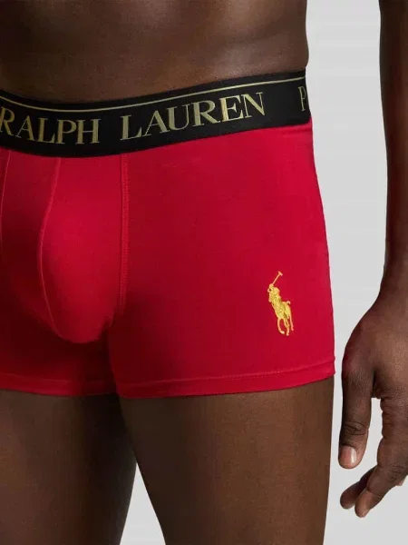 Majtki i obcisłe bokserki z nadruk polo bear w zestaw 2 szt. Polo Ralph Lauren Underwear czerwona