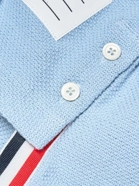 Tricou Thom Browne cu dungi albastru
