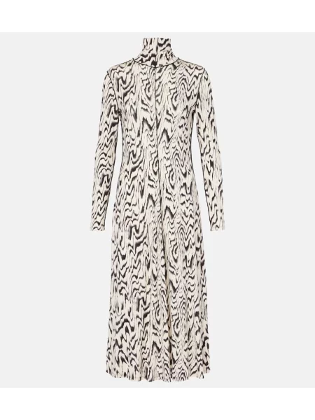 Rochie midi Proenza Schouler cu imagine din jerseu până la genunchi alb