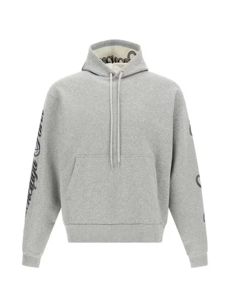 Hanorac cu glugă Balenciaga cu broderie gri