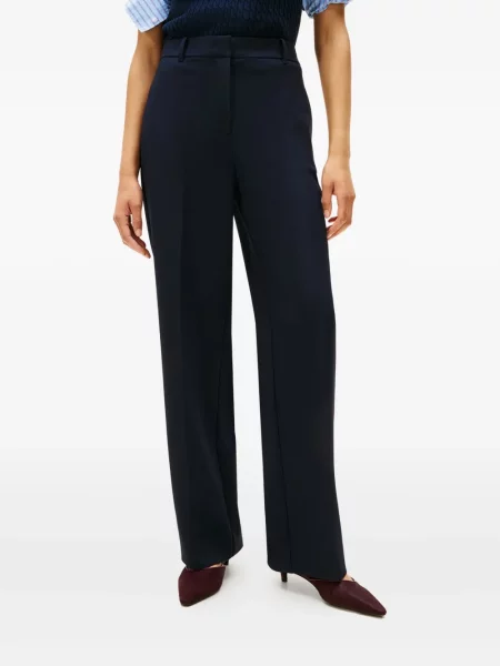 Cu centură pantaloni Tommy Hilfiger albastru