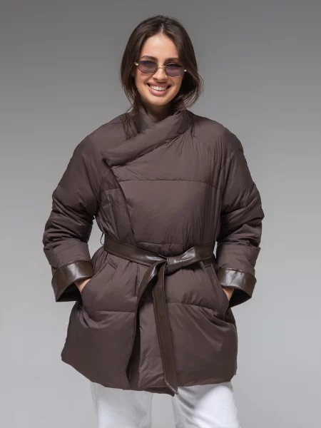 Демісезонна куртка VIVA WEAR коричневий