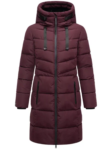 MARIKOO Zimski plašč Natsukoo XVI / bordo rdeča