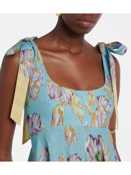 Rochie midi Alemais de in cu model floral