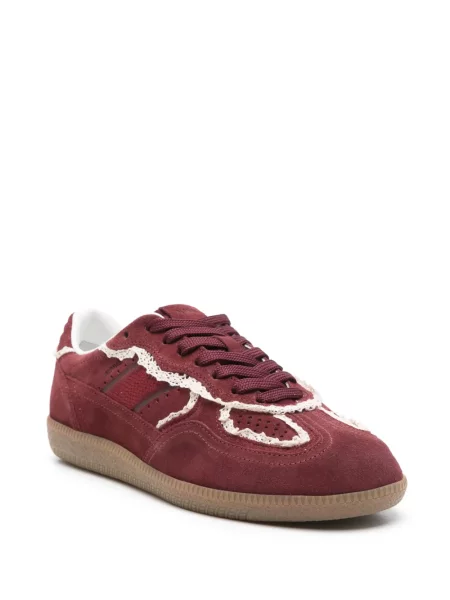 Sneakerși Alohas din piele de căprioară roșu
