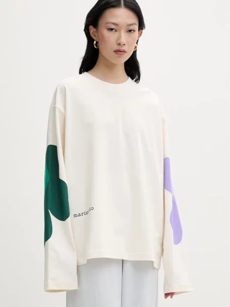 Marimekko longsleeve beżowa