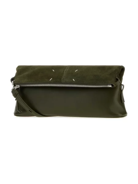 Kopertówka Maison Margiela skórzana zielona