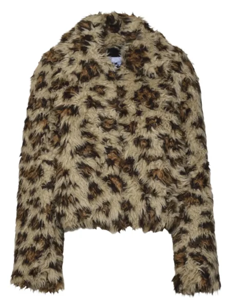 Geacă Msgm cu imagine cu model leopard maro
