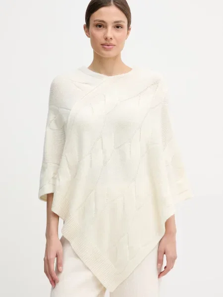 United Colors of Benetton poncho din cașmir bej