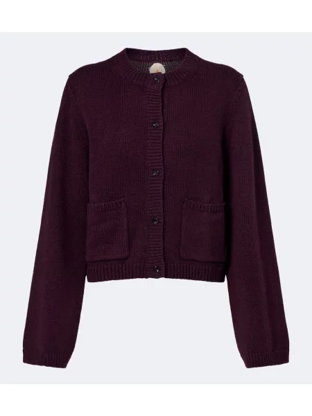 Cardigan Jardin Des Orangers de lână violet
