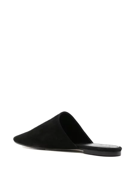 Papuci tip mules Aeyde din piele de căprioară negru