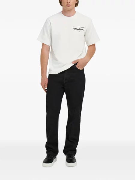 Tricou Ferragamo cu autograf alb