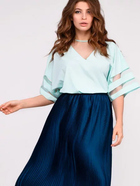 CARICA Блуза блакитний