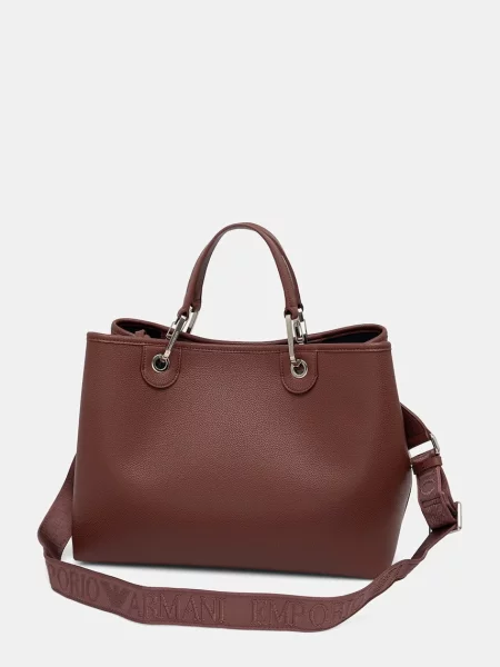 Кожаная сумка шоппер Emporio Armani