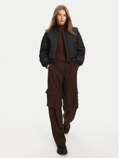 Hunter Bunda bomber Shira Cropped Fit černá