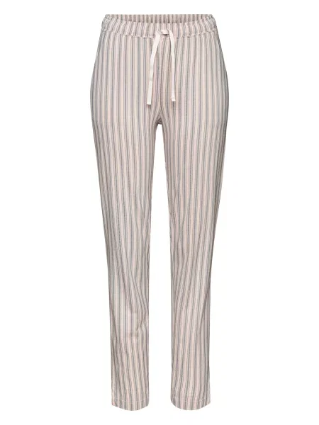 S.Oliver Pantaloni de pijama crem / albastru deschis negru