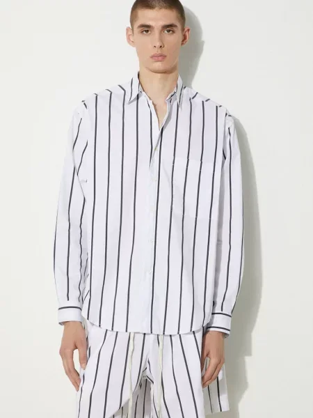 Srajca MKI MIYUKI ZOKU Striped Dress Shirt STRIPED.DRESS.SHIRT črna