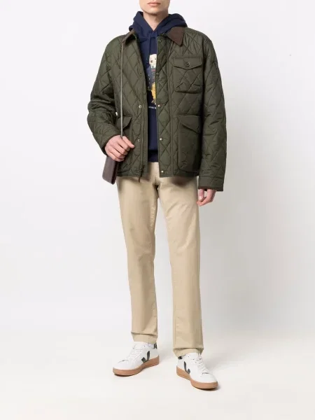 Striukė Polo Ralph Lauren dygsniuotas žalia